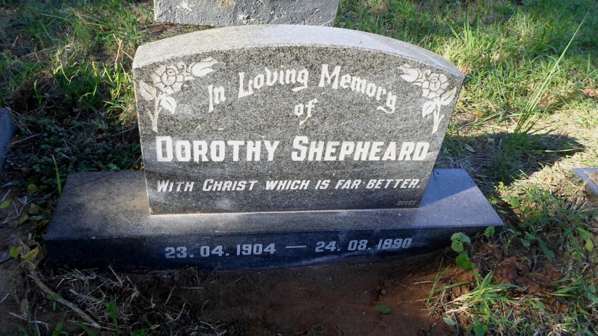 SHEPHEARD Dorothy 1904-1990