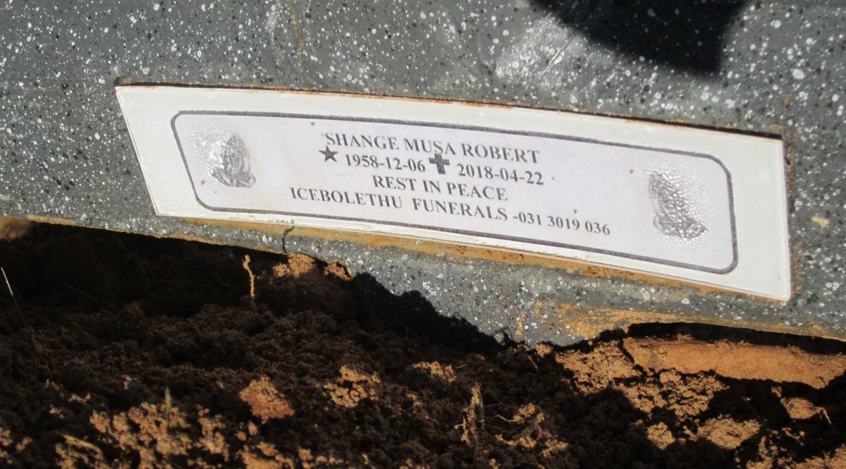 SHANGE Musa Robert 1958-2018
