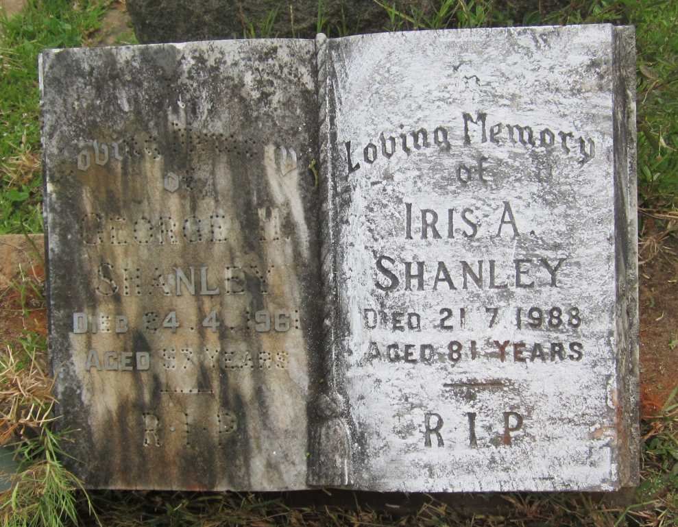 SHANLEY George H. -1961 &amp; Iris A. -1988