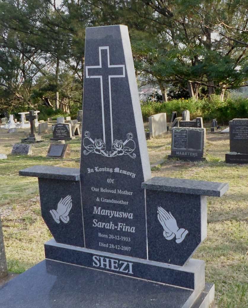 SHEZI Manyuswa Sarah-Fina 1933-2007