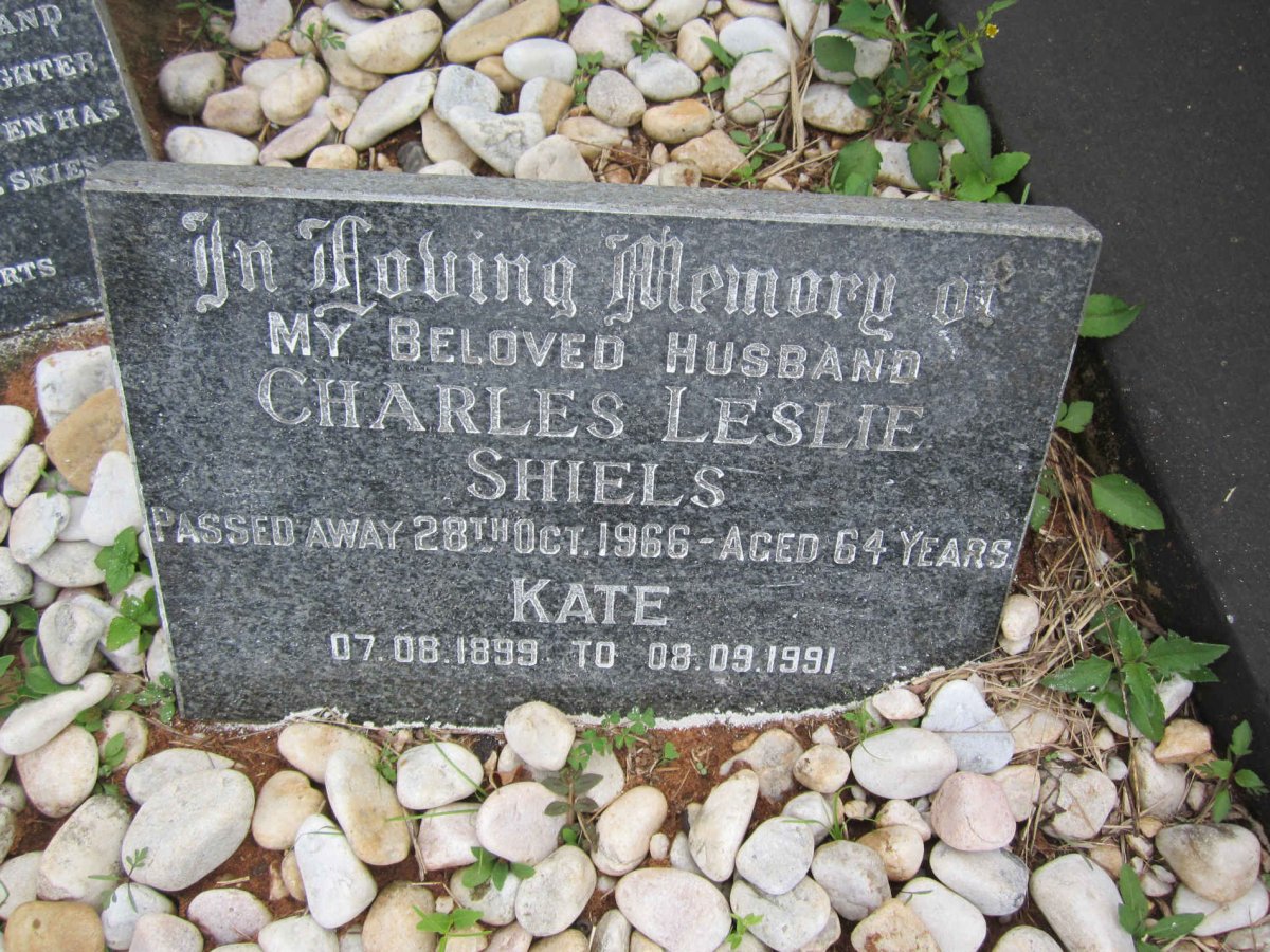 SHIELS Charles Leslie -1966 &amp; Kate 1899-1991