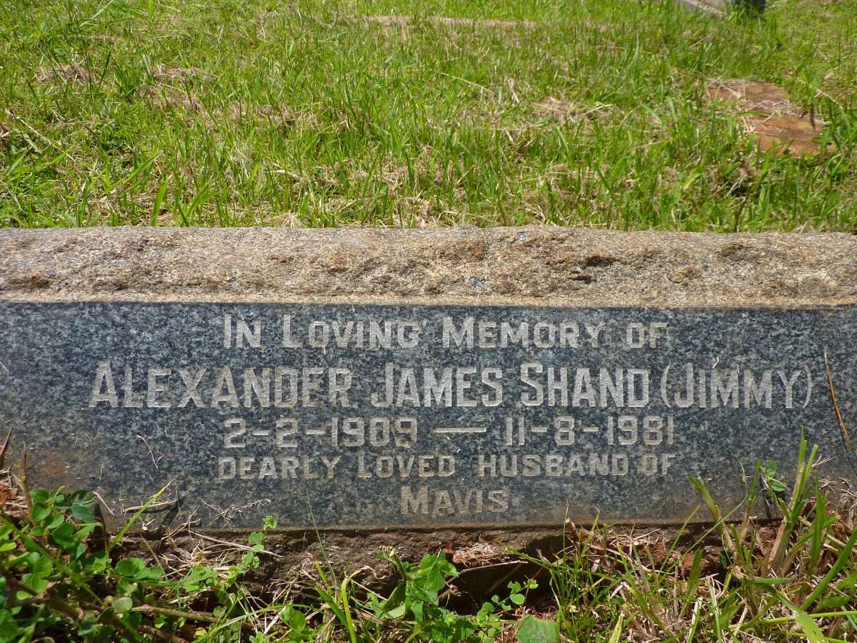 SHAND Alexander James 1909-1981