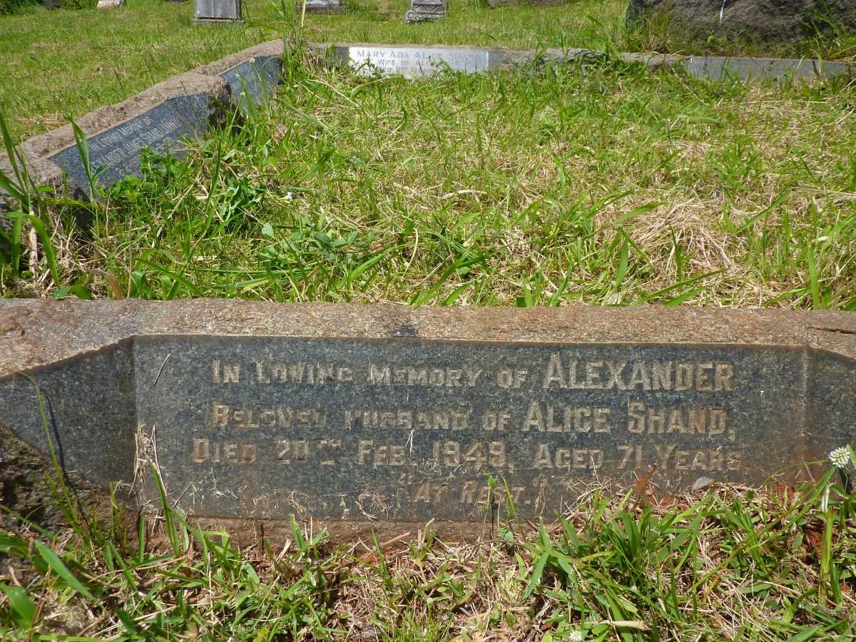 SHAND Alexander -1949