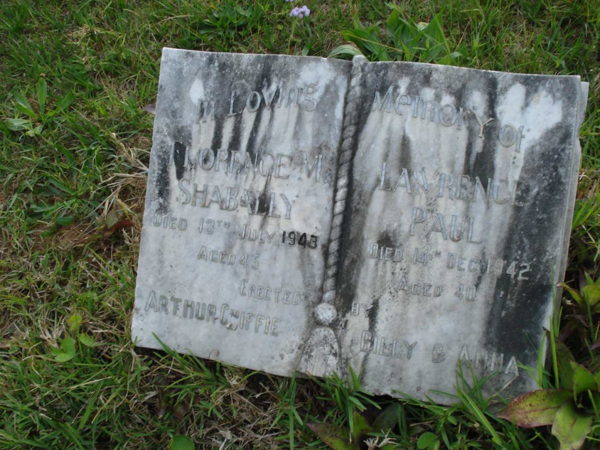 SHABALLY Lawrence Paul -1942 &amp; Florence M. -1943