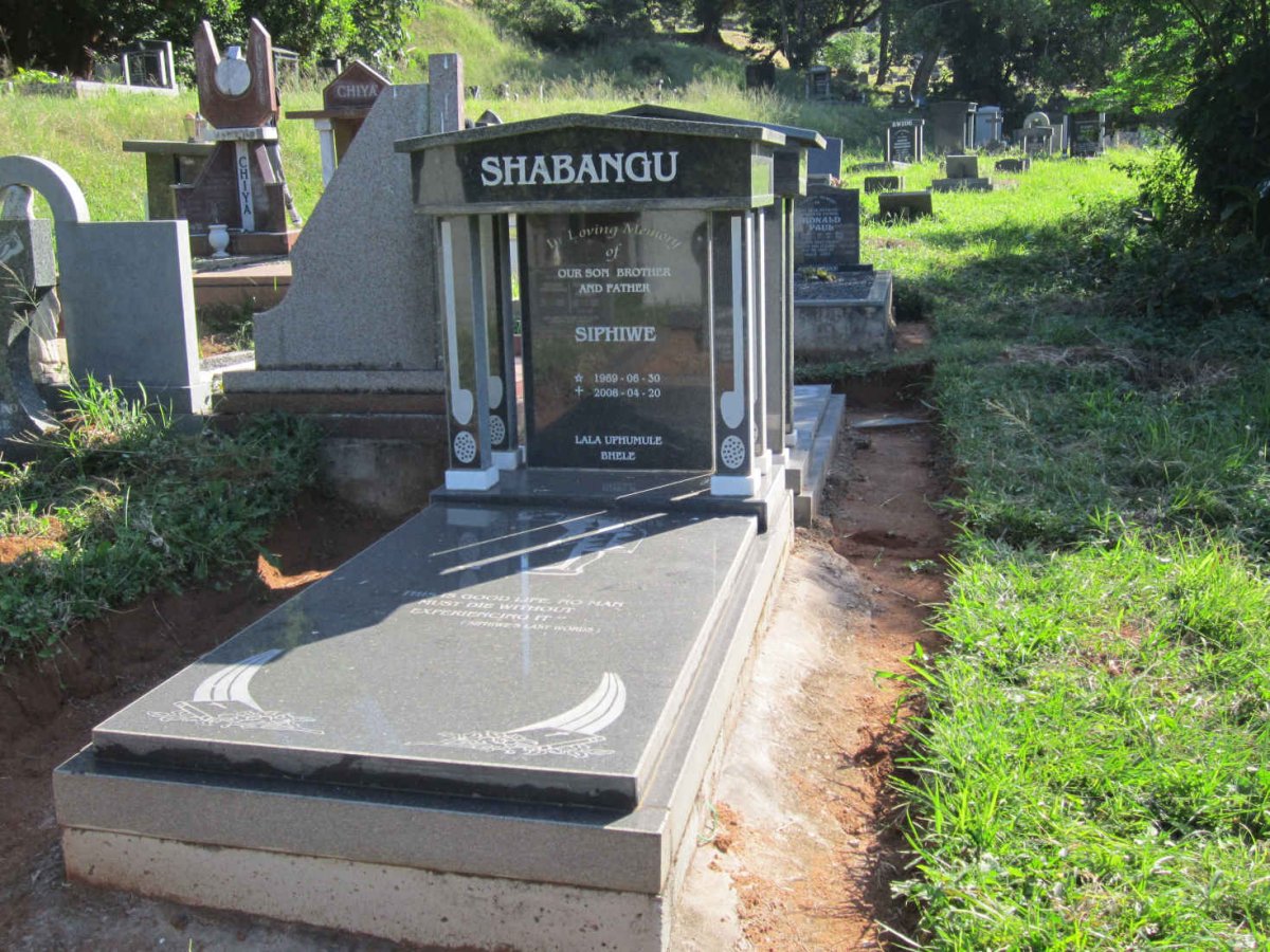 SHABANGU Siphiwe 1969-2008
