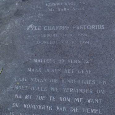 PRETORIUS Kyle Chandre 1994-1994