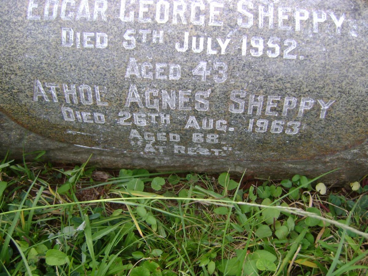 SHEPPY Edgar George -1952 :: SHEPPY Athol Agnes -1963