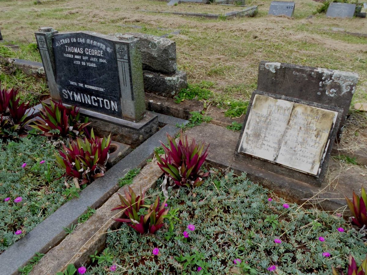 SYMINGTON Thomas George -1949 &amp; Mary Henderson -1964 :: Thomas George -1944