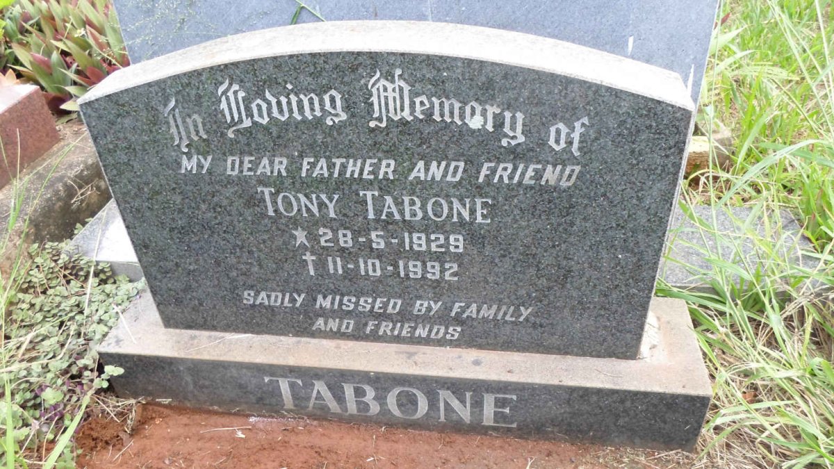 TABONE Tony 1929-1992