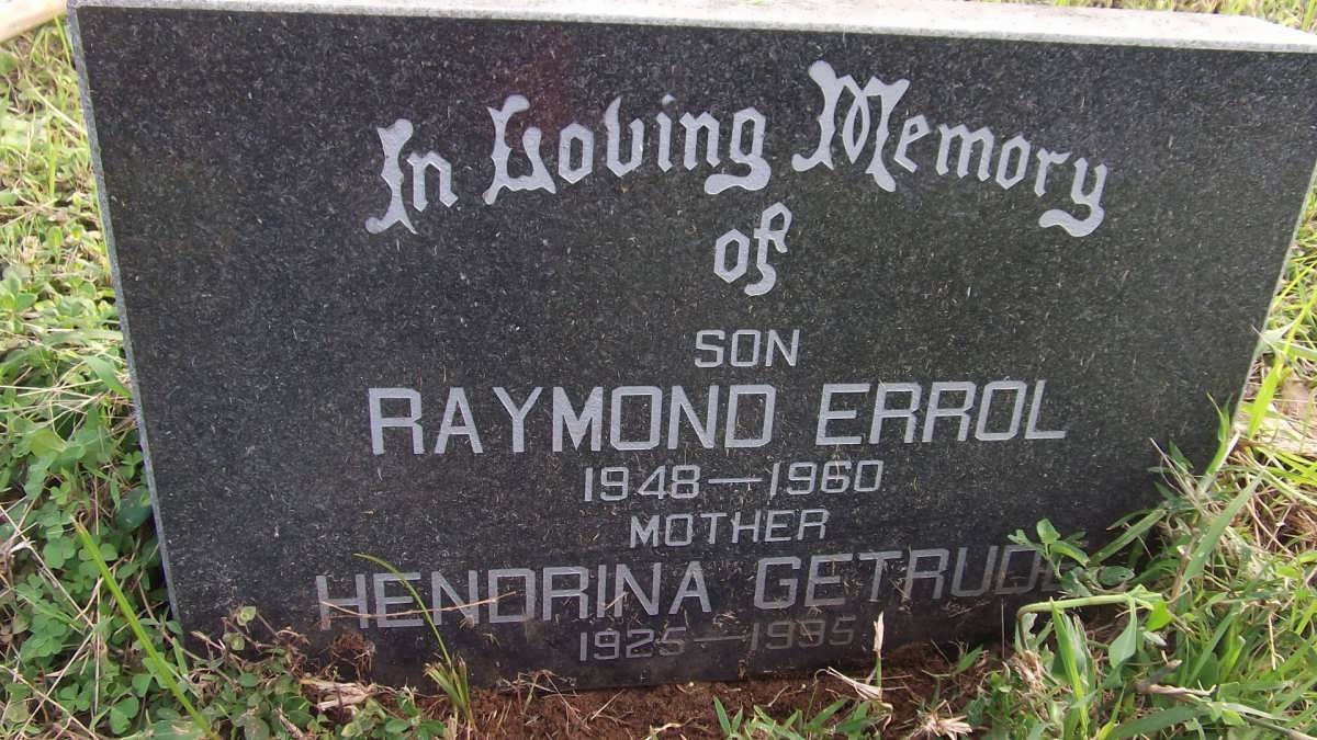 TAYLOR Hendrina Gertruida 1925-1995 :: TAYLOR Raymond Errol 1948-1960