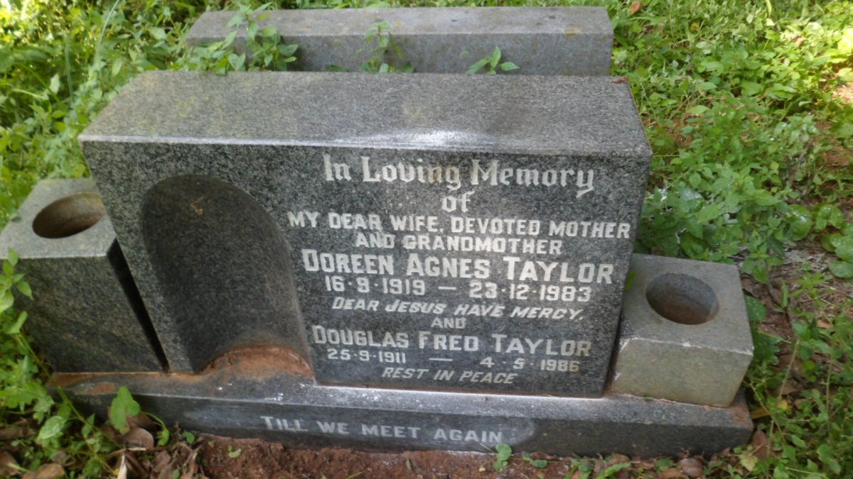 TAYLOR Douglas Fred 1911-1986 &amp; Doreen Agnes 1919-1983