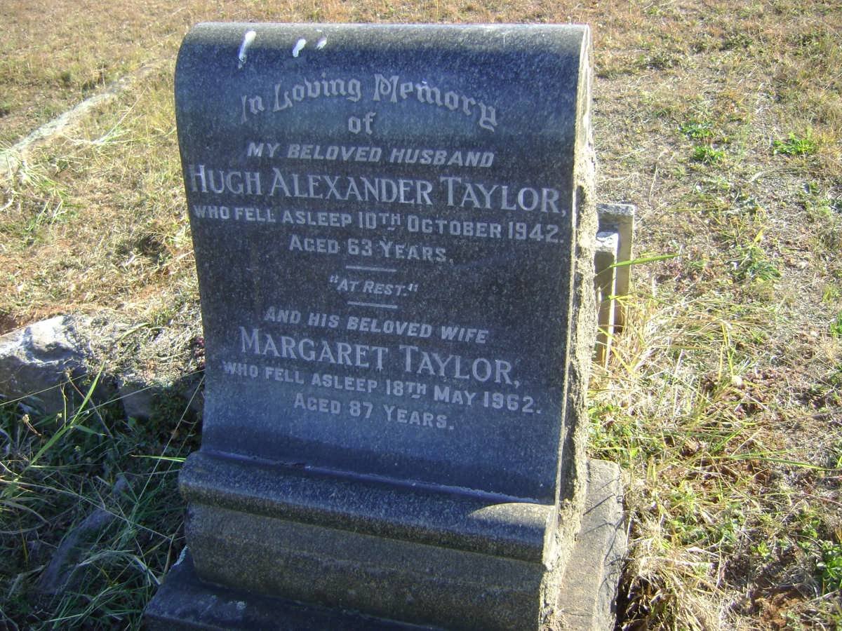 TAYLOR Hugh Alexander -1942 &amp; Margaret -1962