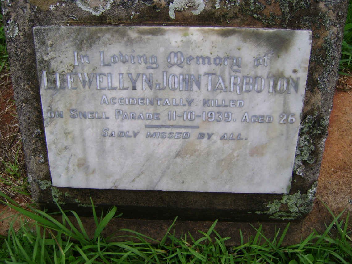 TARBOTON Llewellyn John -1939