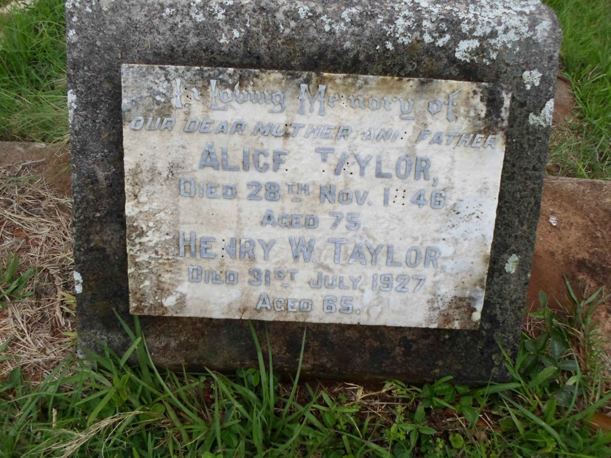 TAYLOR Henry W. -1927 &amp; Alice -1946