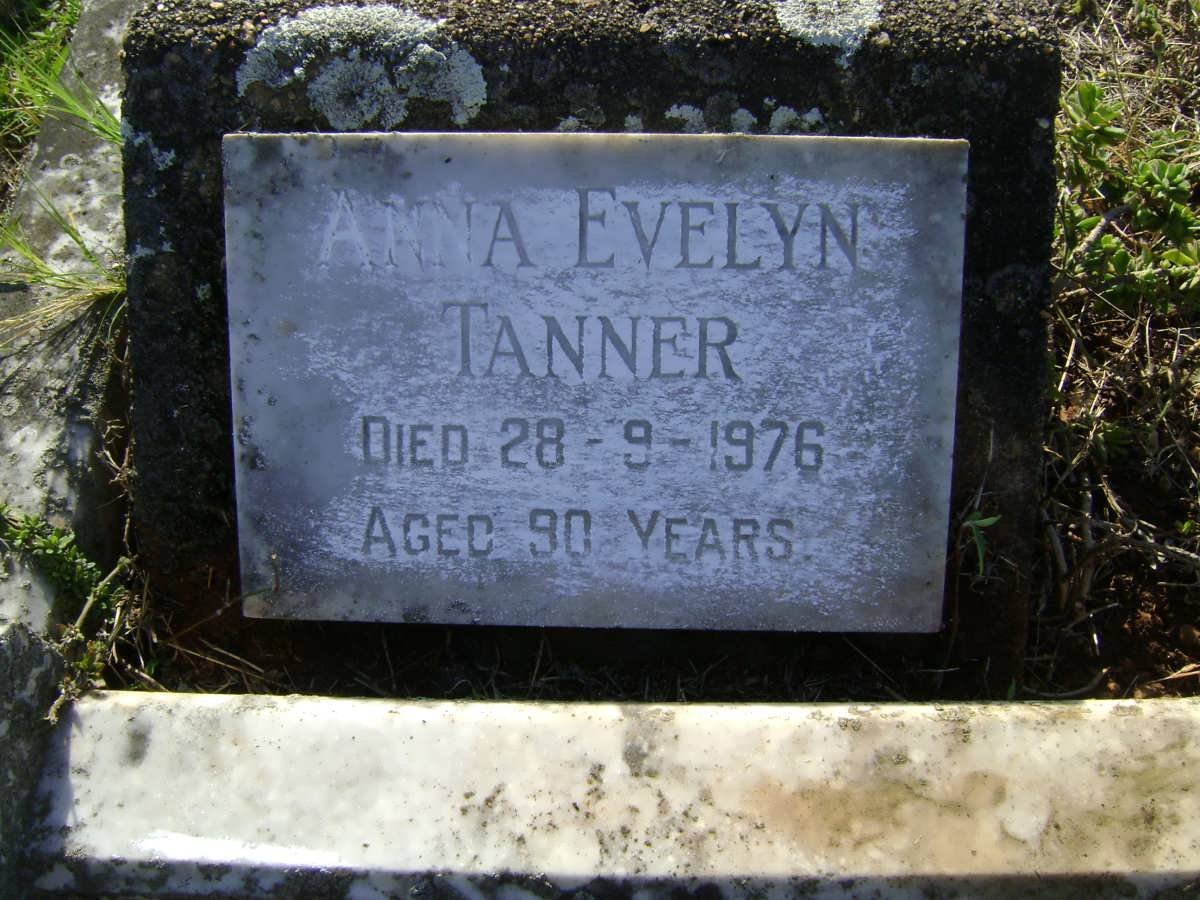 TANNER Anna Evelyn -1976