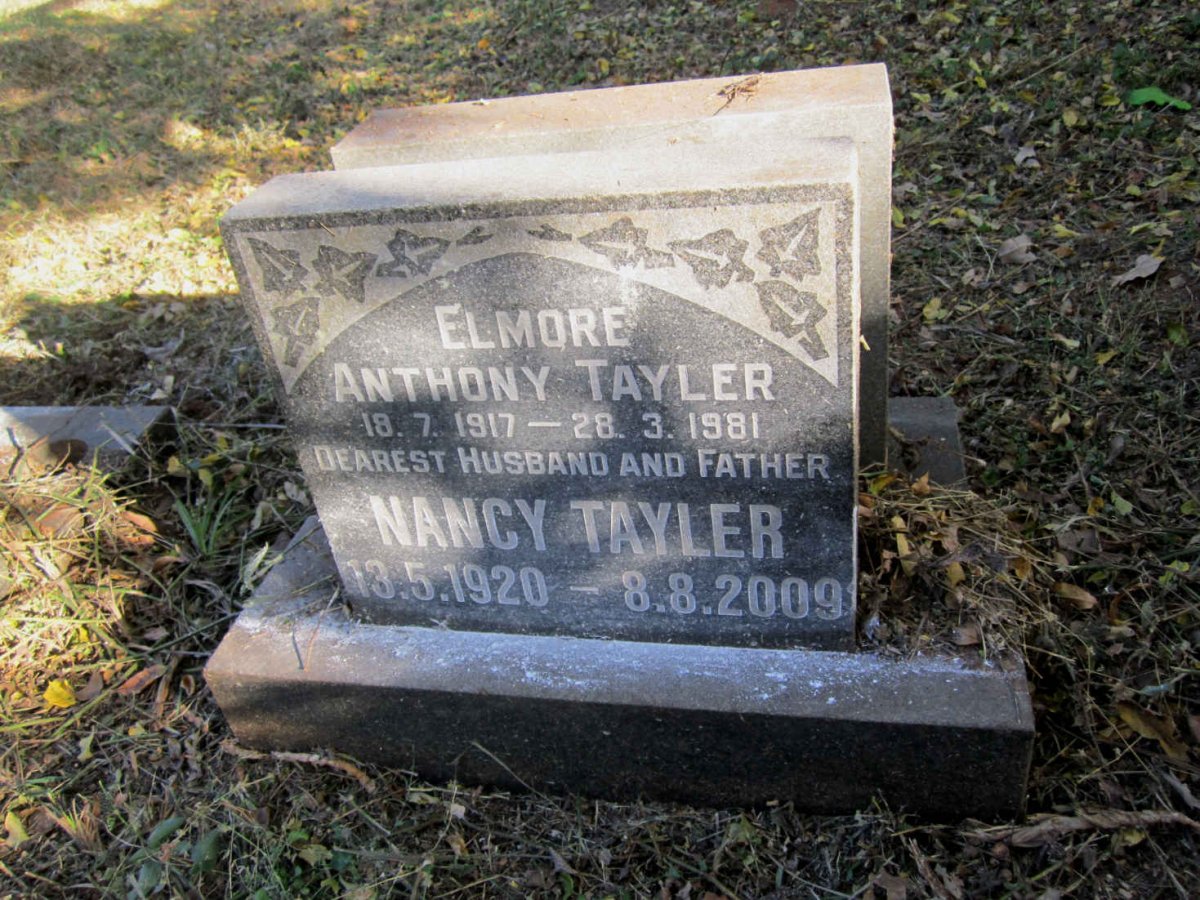 TAYLER Elmore Anthony 1917-1981 :: TAYLER Nancy 1920-2009