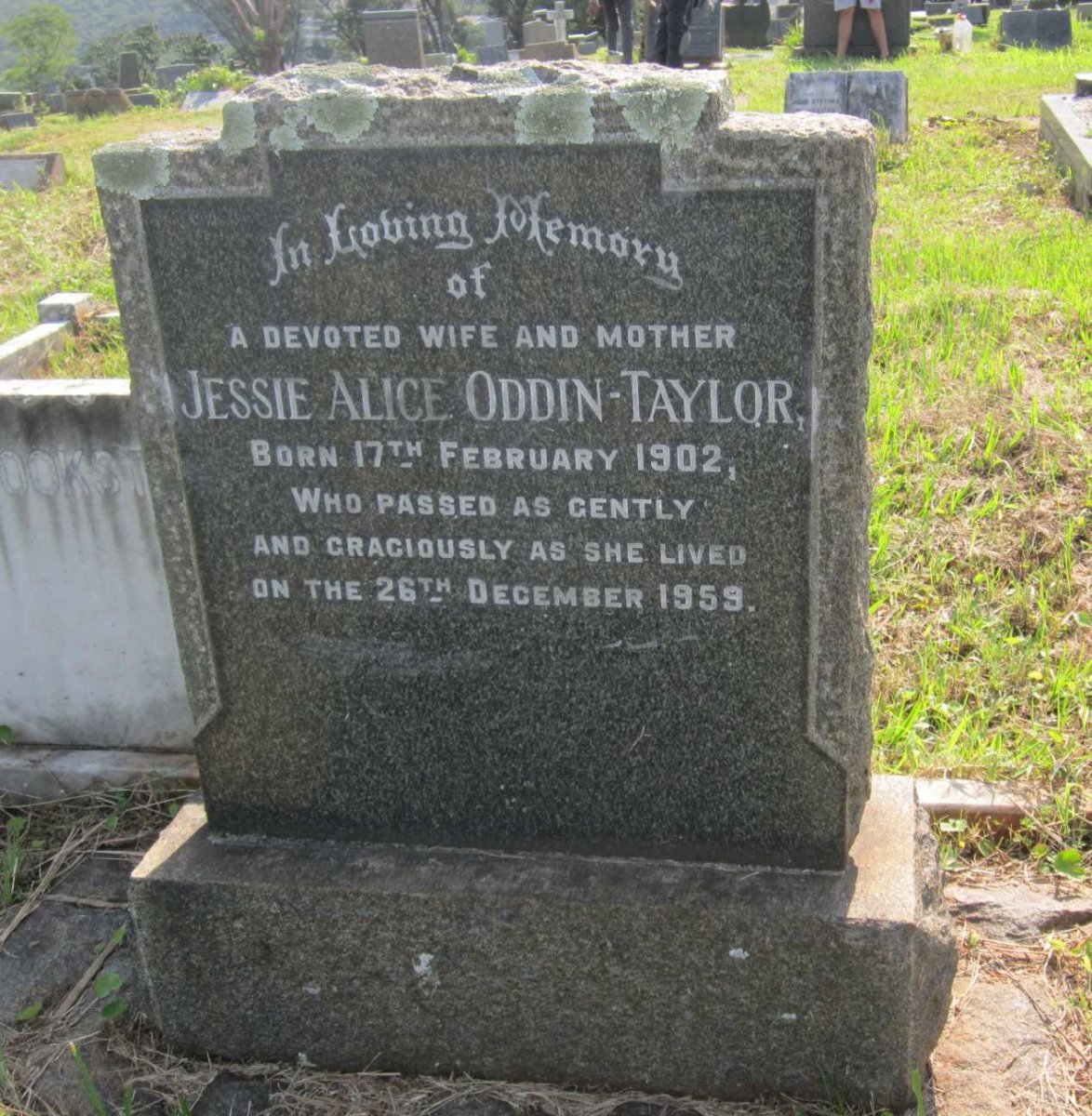 TAYLOR Jessie Alice, ODDIN 1902-1959
