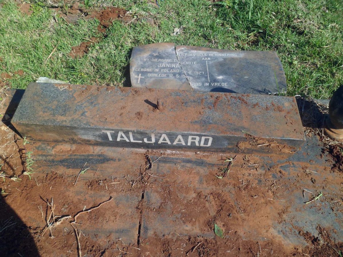 TALJAARD Janina 1927-1978