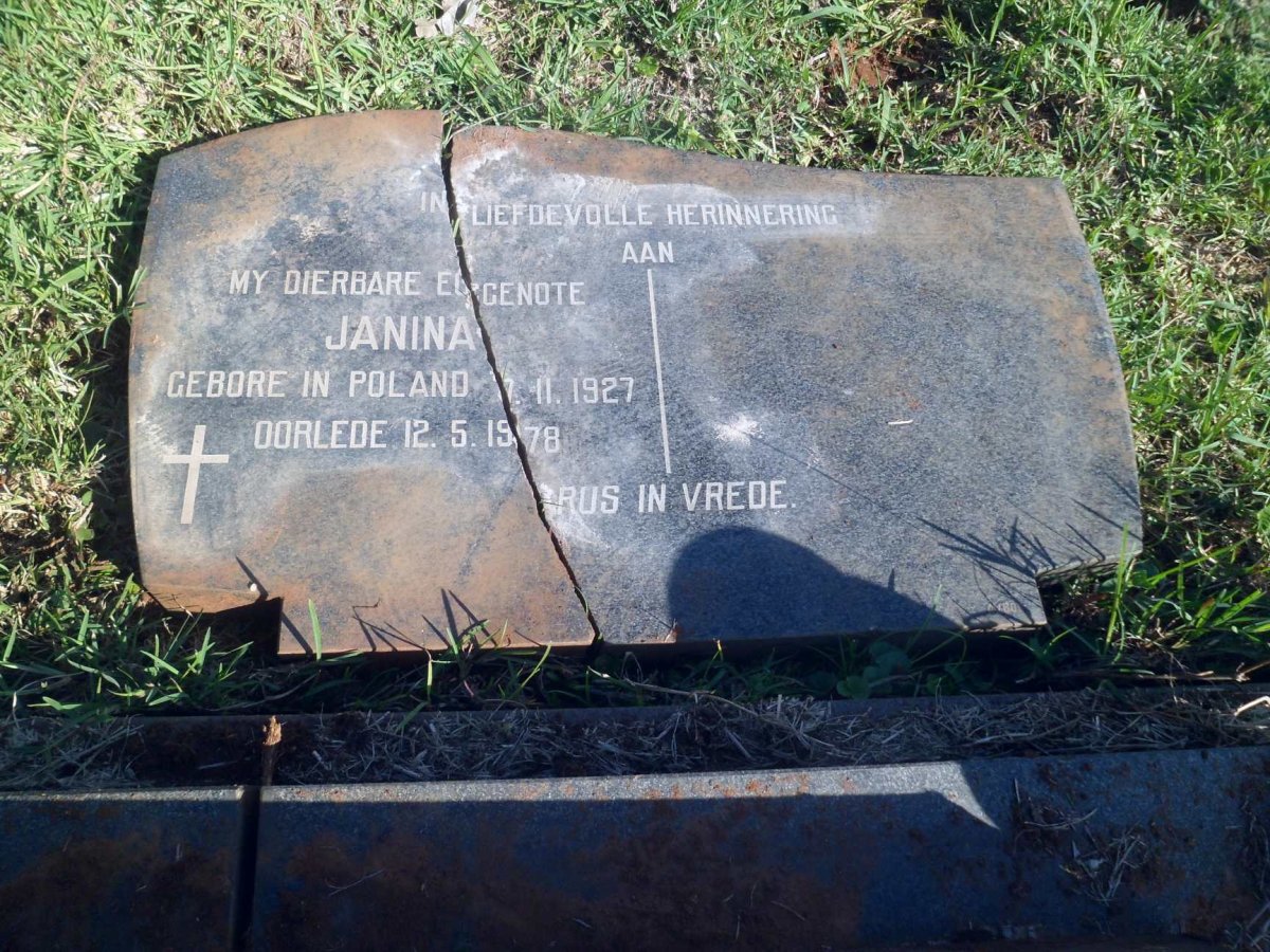 TALJAARD Janina 1927-1978
