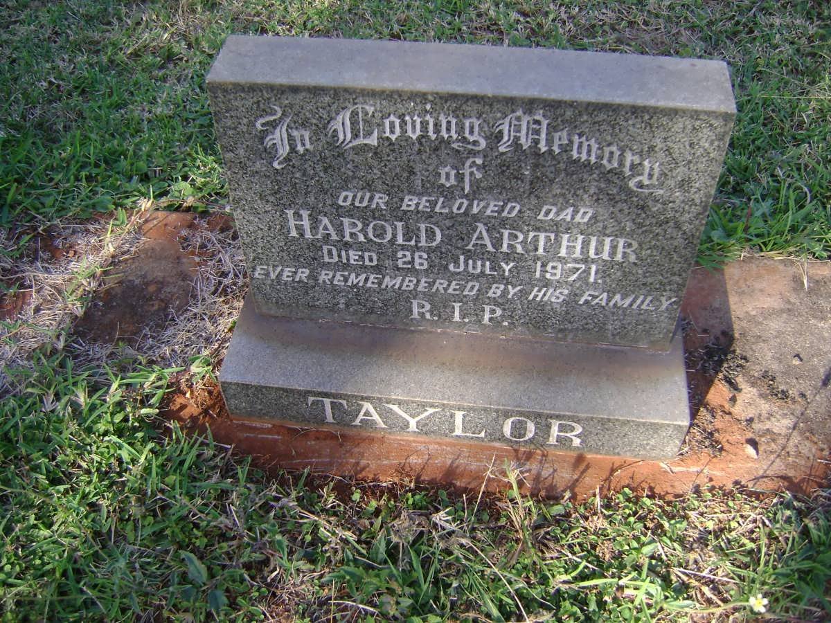 TAYLOR Harold Arthur -1971