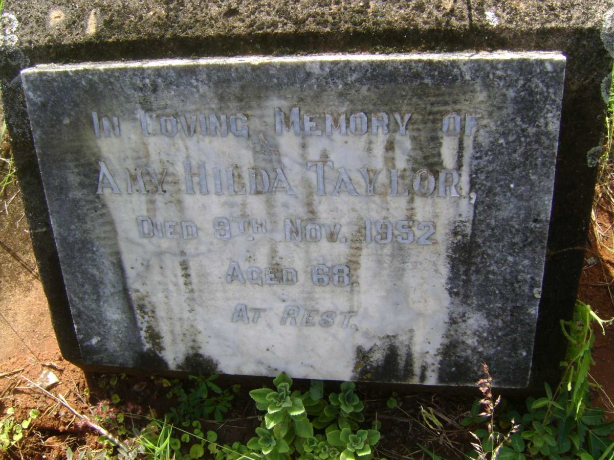 TAYLOR Amy Hilda -1952