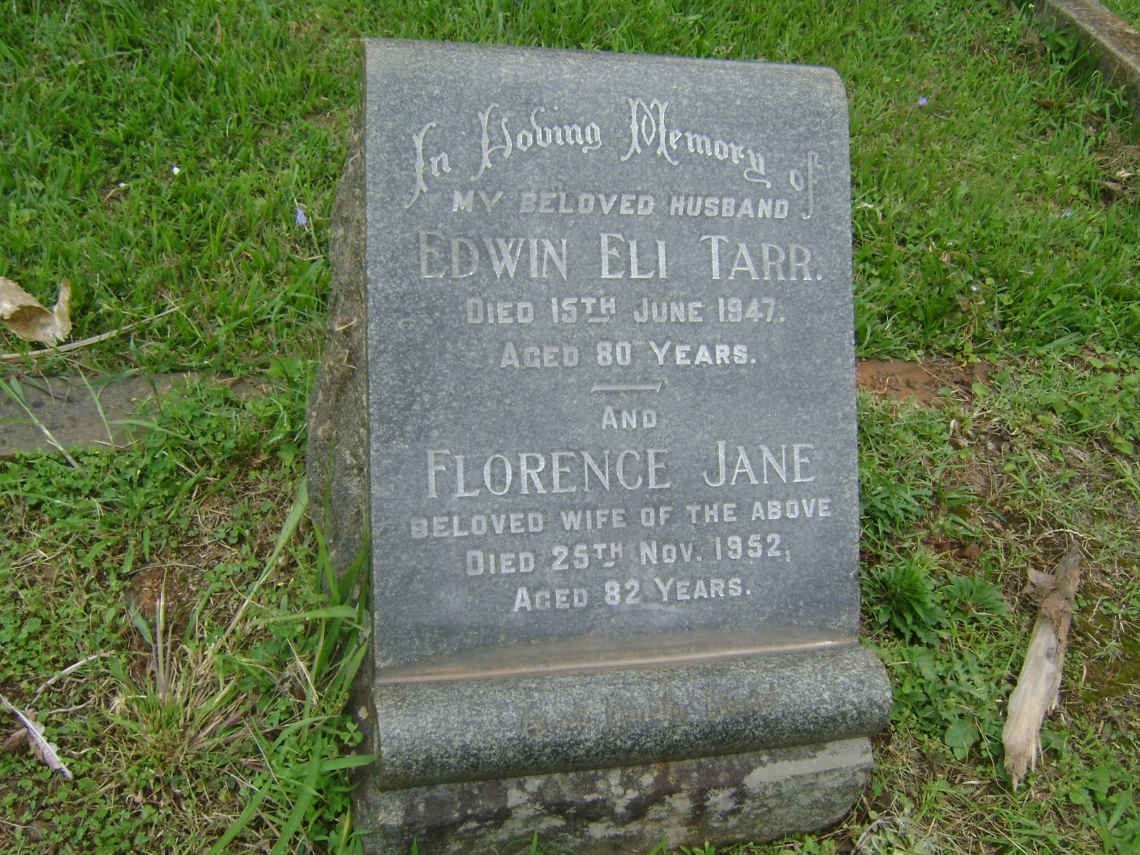 TARR Edwin Eli -1947 &amp; Florence Jane -1952