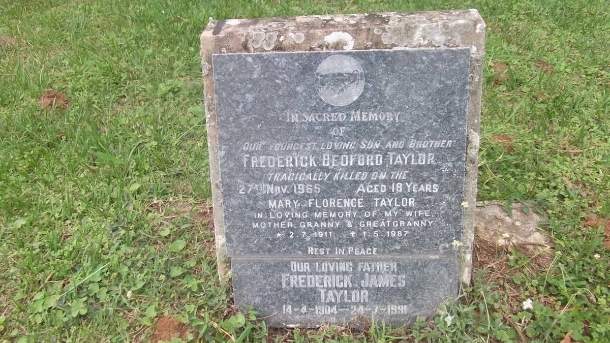 TAYLOR Frederick James 1904-1991 &amp; Mary Florence 1911-1987 :: TAYLOR Frederick Bedford -1965