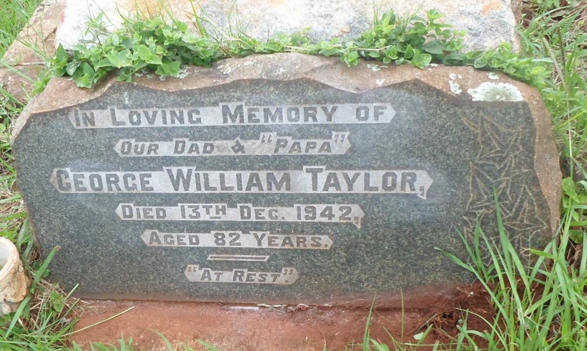 TAYLOR George William -1942
