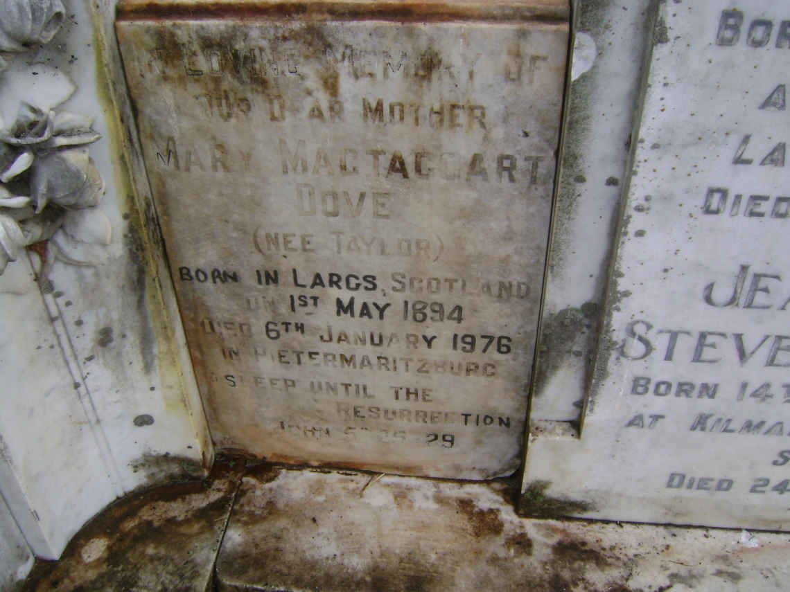 TAYLOR Alexander 1878-1941 &amp; Jeannie Craig Stevenson 1874-1945