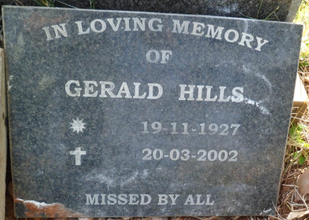HILLS Gerald 1927-2002