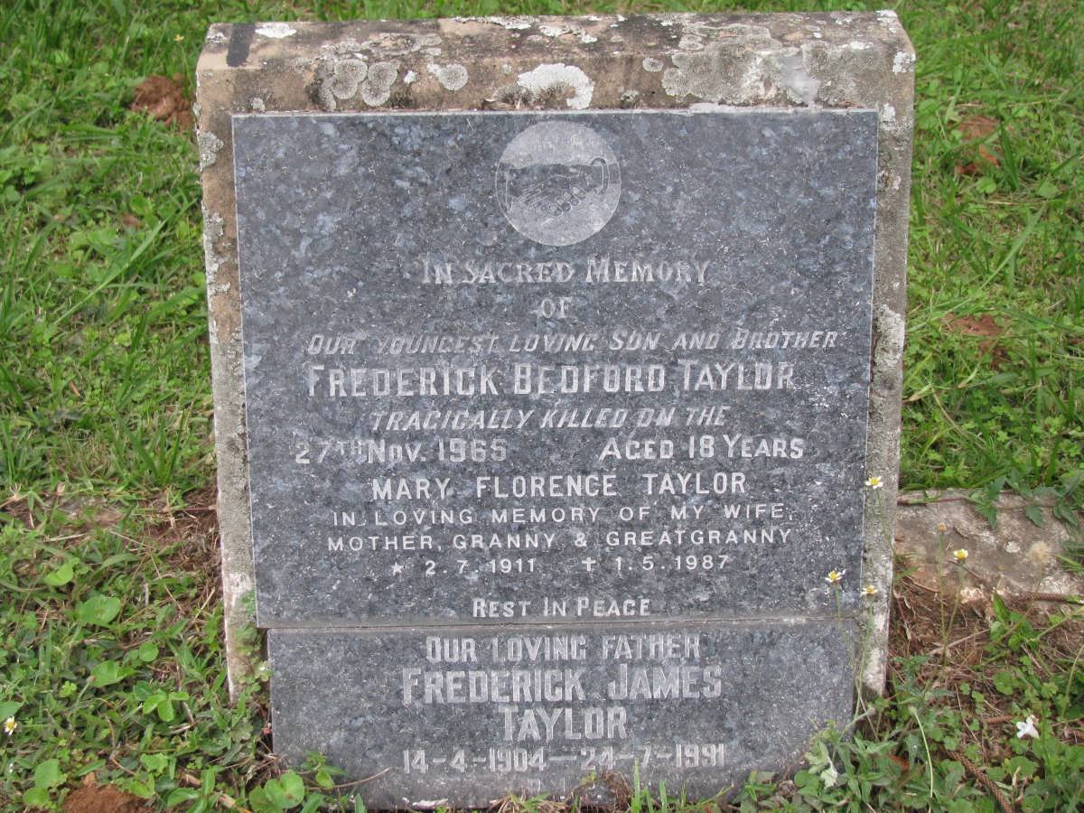 TAYLOR Frederick James 1904-1991 &amp; Mary Florence 1911-1987 :: TAYLOR Frederick Bedford -1965