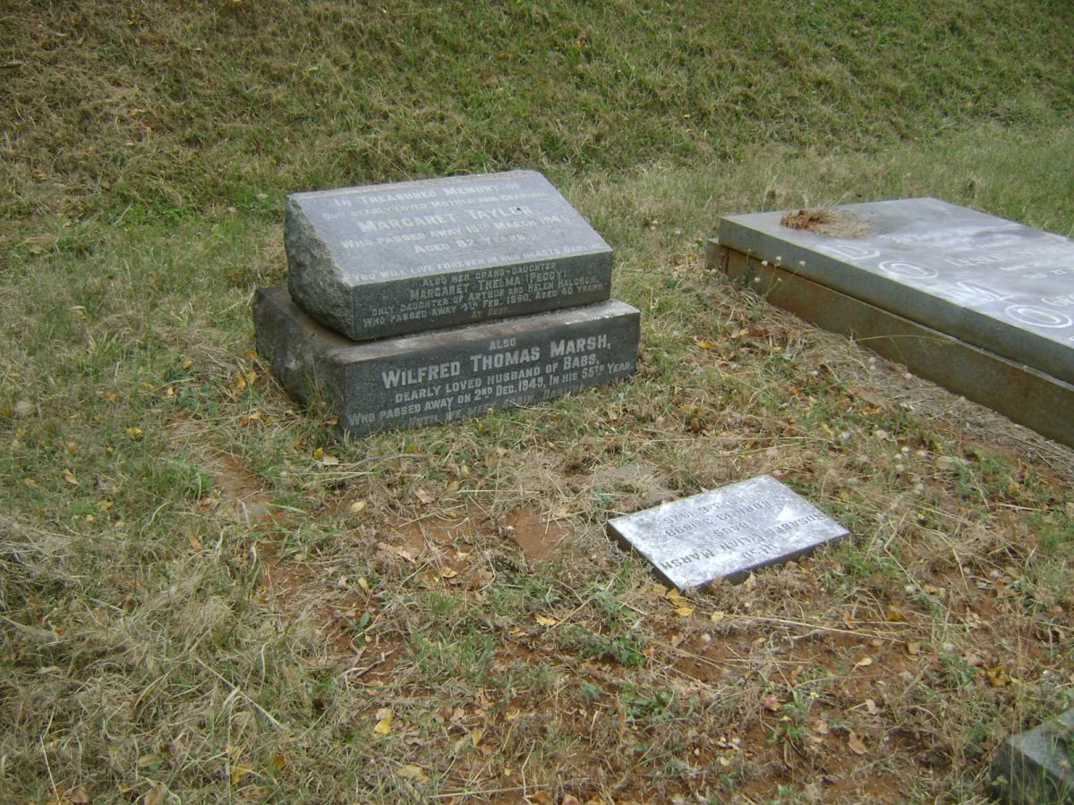 TAYLOR Margaret -1945 :: HALCROW Margaret Thelma -1960 :: MARSH Wilfred Thomas -1949 &amp; Rosabel Lilian 1898-1976