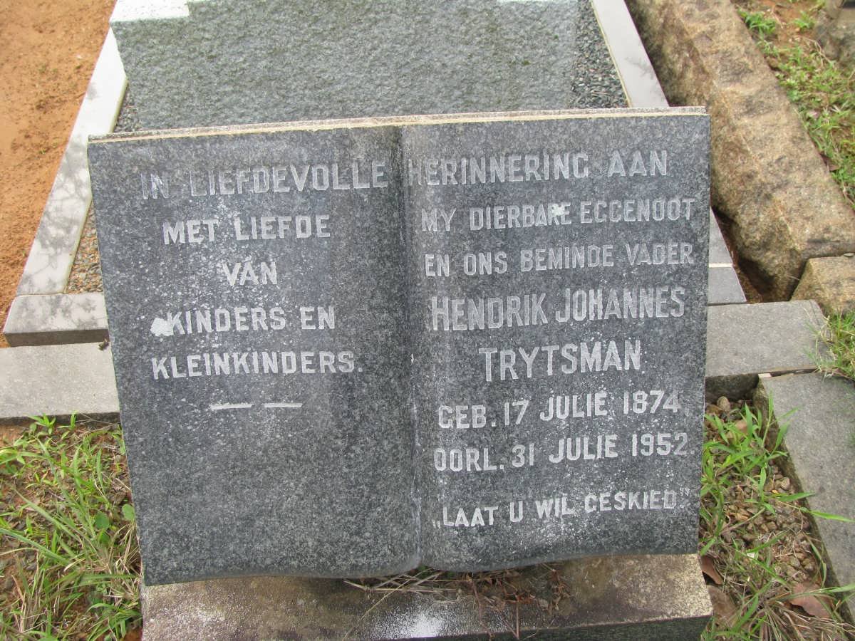 TRYTSMAN Hendrik Johannes 1874-1952