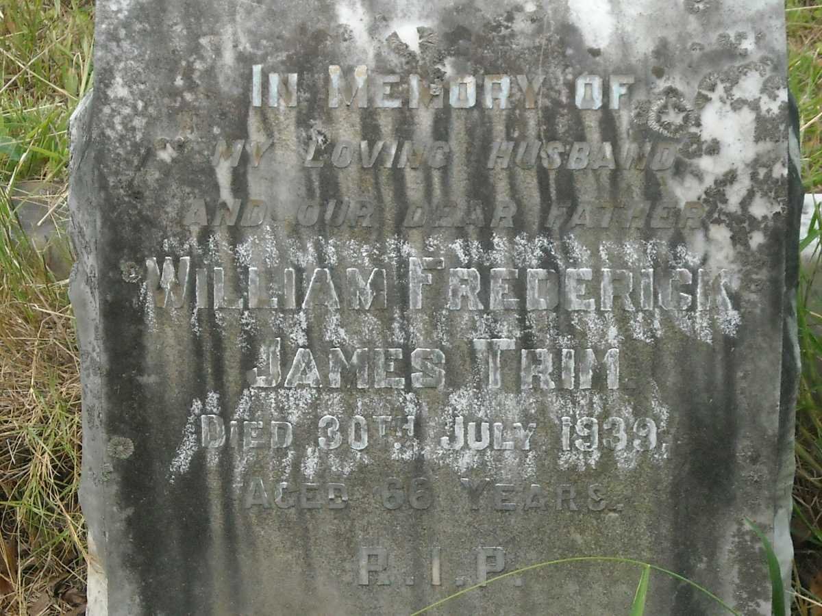 TRIM William Frederick James -1939