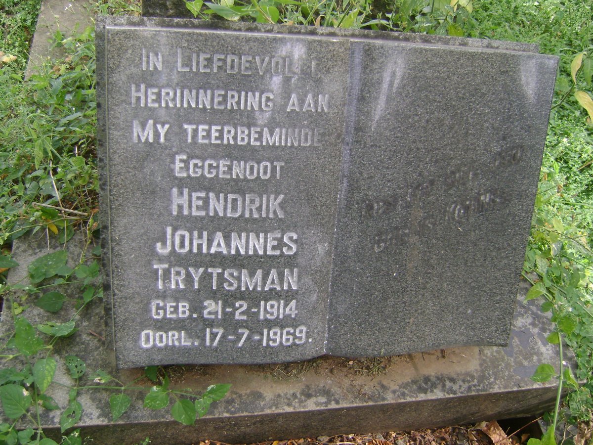 TRYTSMAN Hendrik Johannes 1914-1969