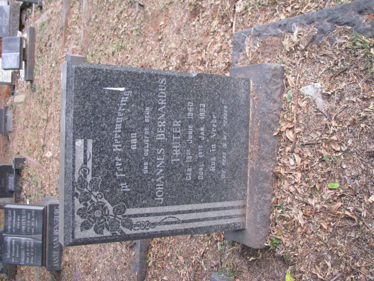 TRUTER Johannes Bernardus 1940-1993
