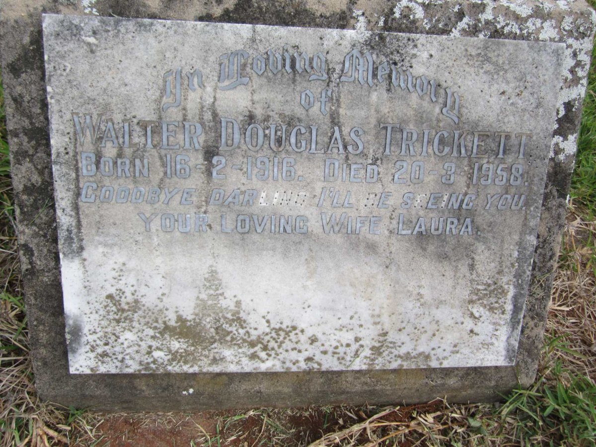 TRICKETT Walter Douglas 1916-1958