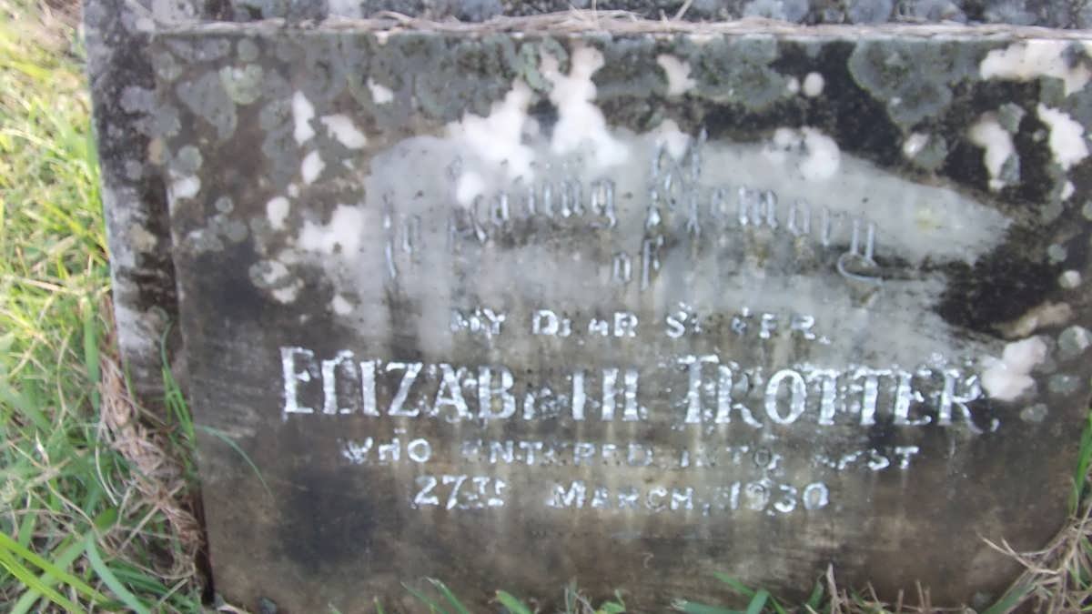 TROTTER Elizabeth -1930