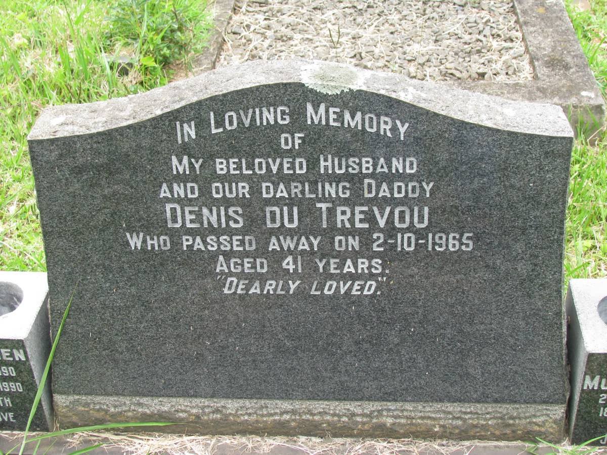 TREVOU Denis, Du -1965 :: GAVIN Nigel, Mun 1959-1992 :: TREVOU Stephen, Du 1990-1990