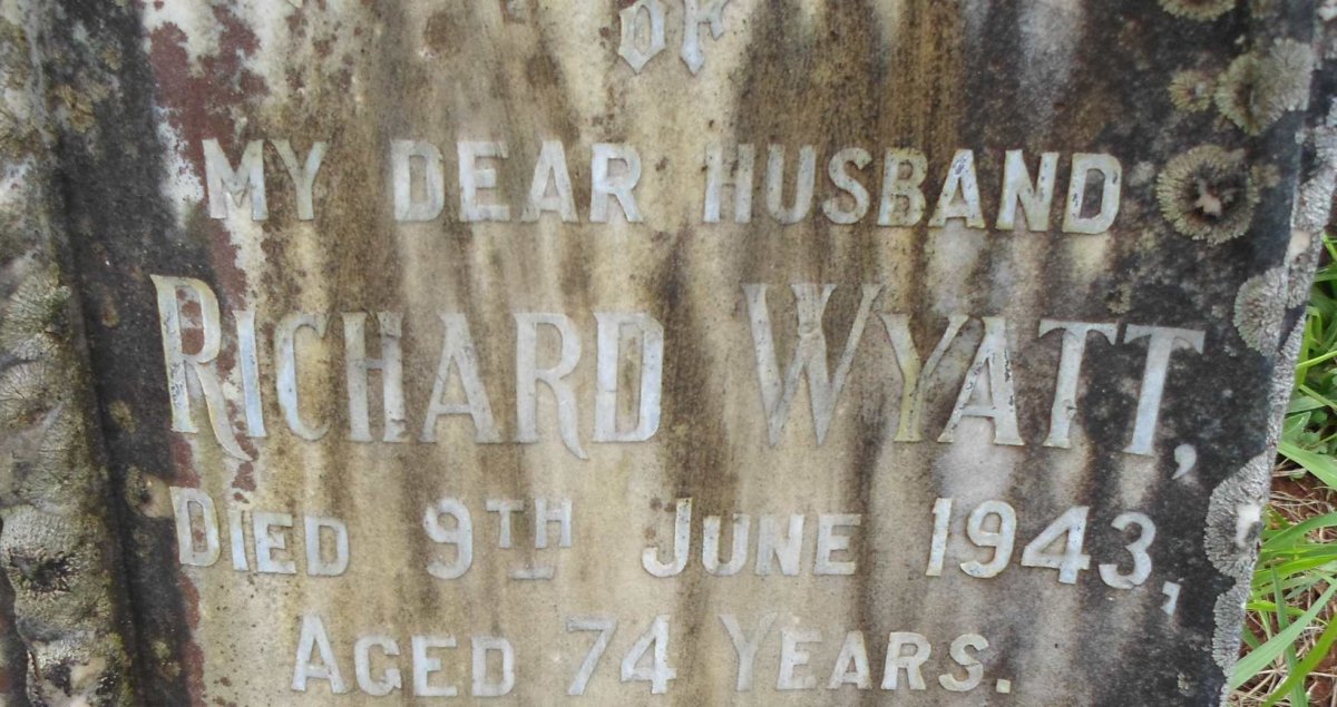 TROMP Johannes Adriaan 1875 &amp; Lilian -1989 :: WYATT Richard -1943 &amp; Martha -1946