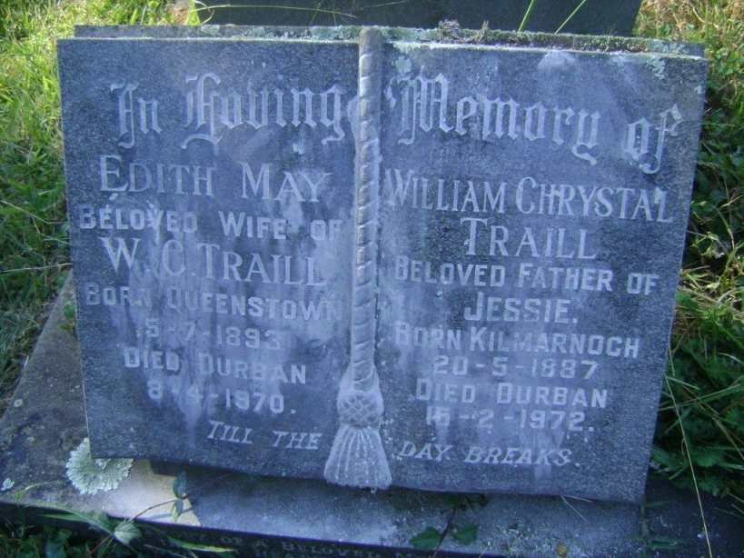 TRAILL William Chrystal 1887-1972 &amp; Edith May 1893-1970