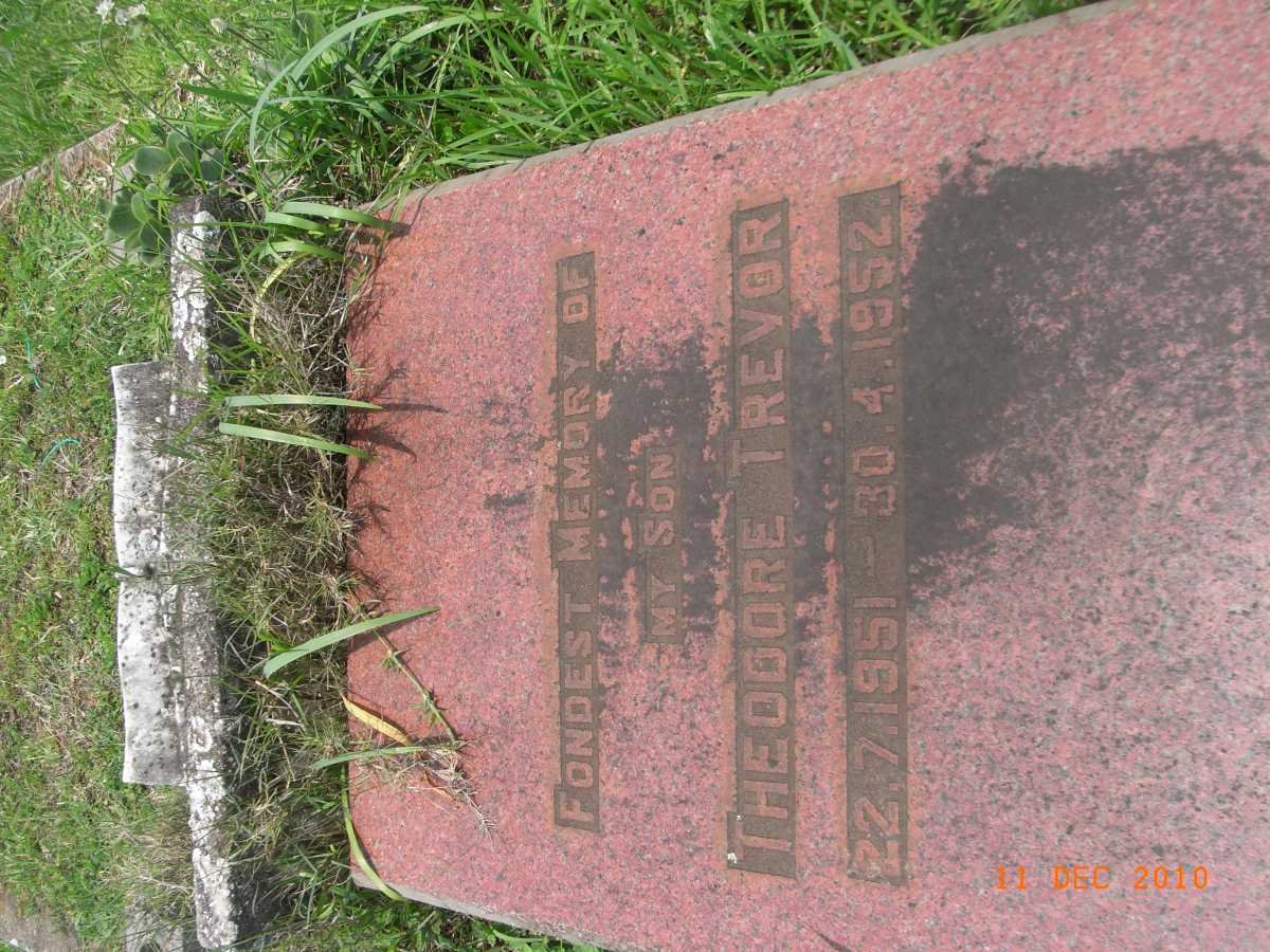 TREVOR Theodore 1951-1952