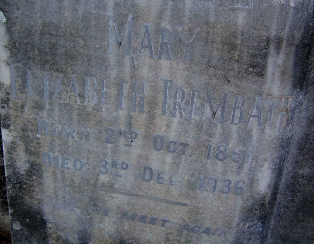 TREMBATH Mary Elizabeth 1851-1936