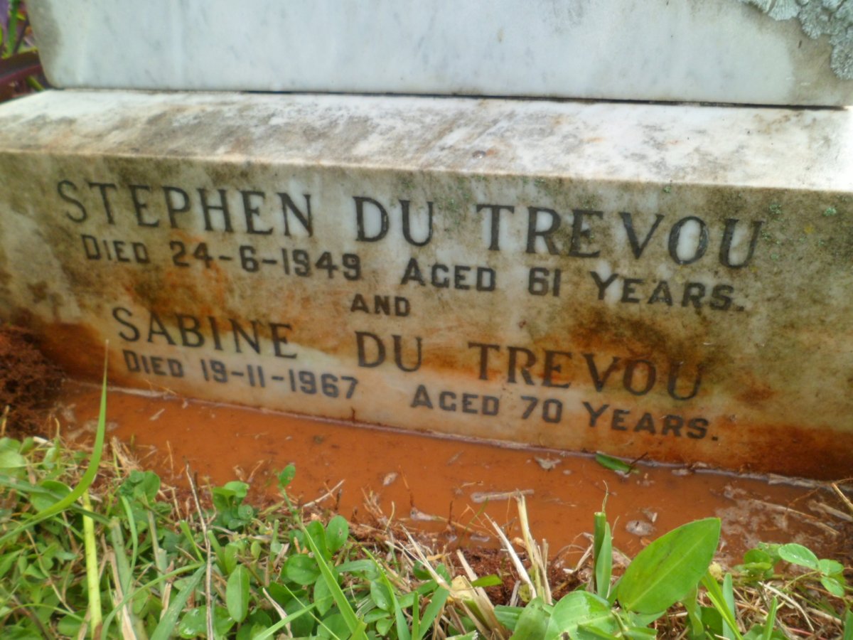TREVOU Stephen, du -1949 &amp; Sabine -1967