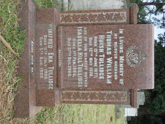 TULLIDGE Thomas William Huish 1877-1938 &amp; Isabella Hill 1880-1960 :: TULLIDGE Winifred Ena 1906-1980
