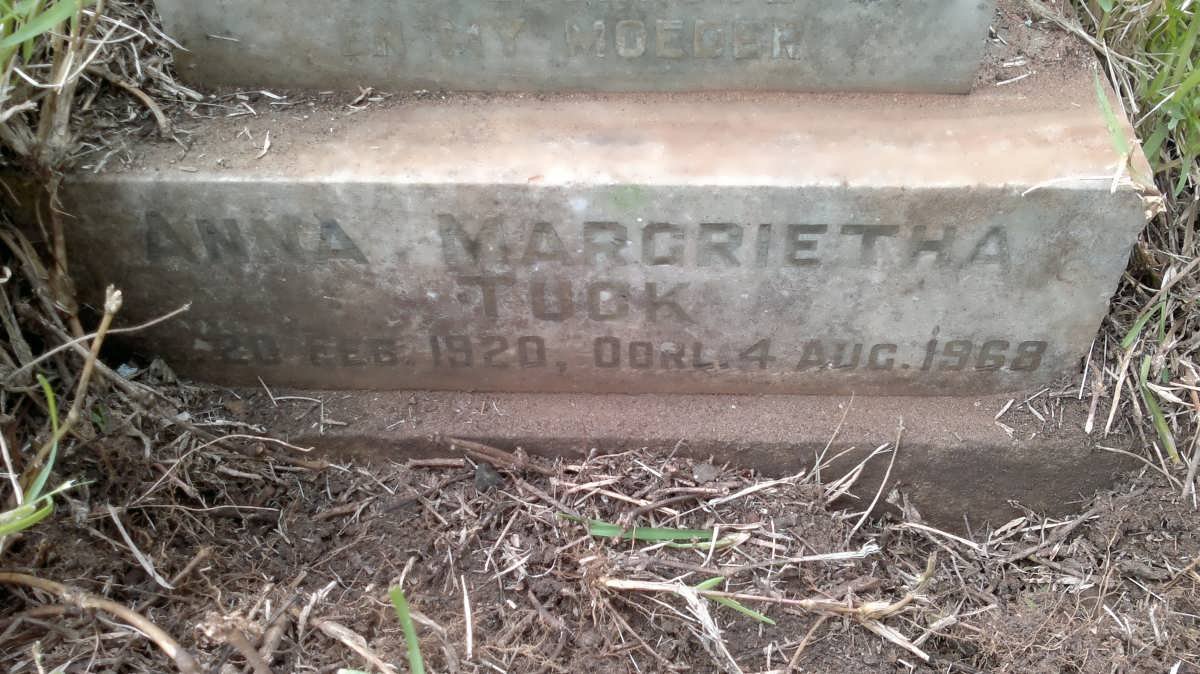TUCK Anna Margrietha 1920-1968