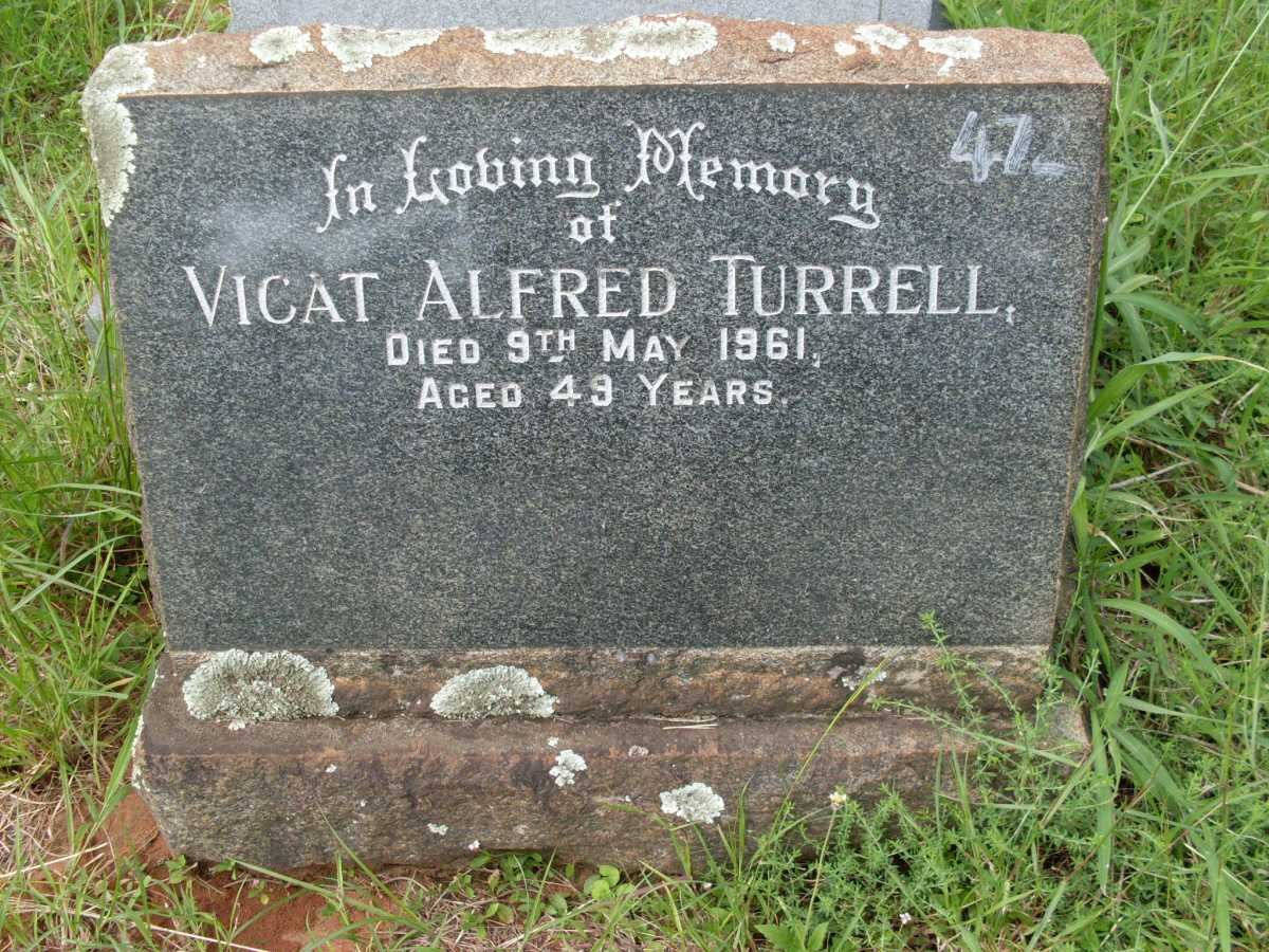 TURRELL Vicat Alfred -1961