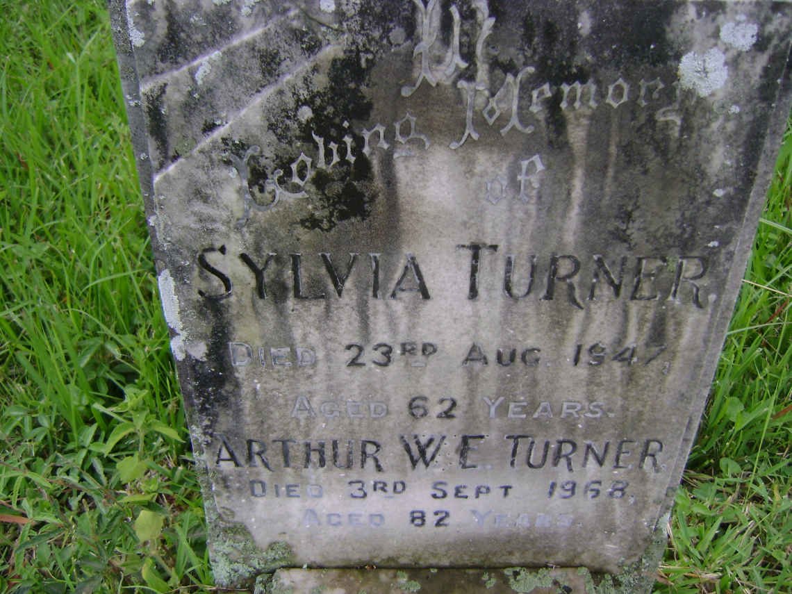 TURNER Arthur W.E. -1968 &amp; Sylvia -1947