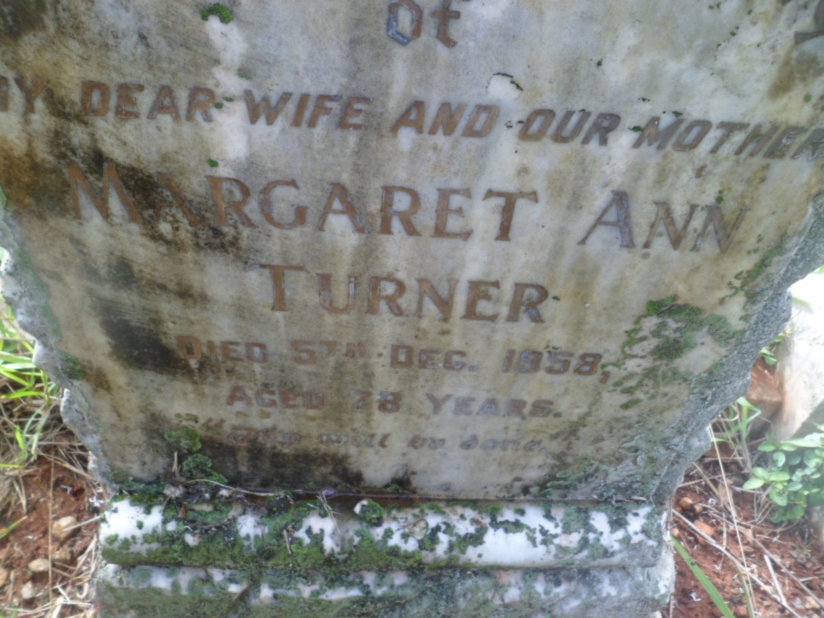 TURNER Margaret Ann -1958