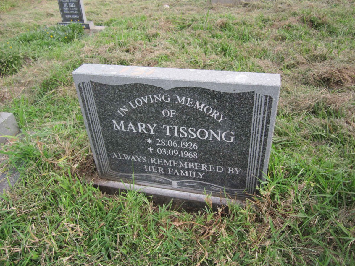 TISSONG Mary 1926-1968